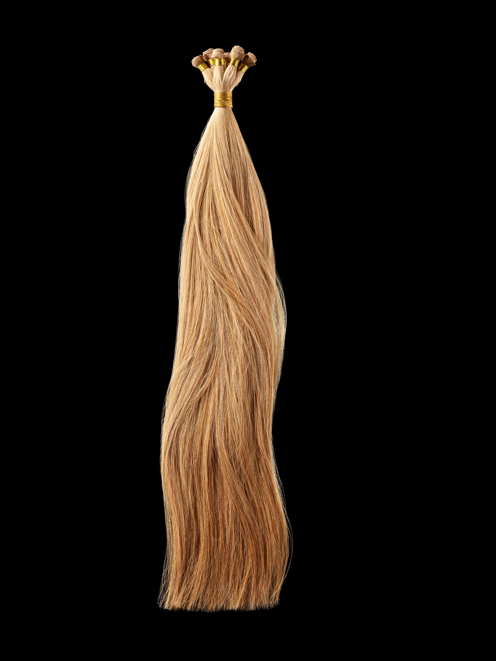 Full view of Everything Hand Tied's Classic Collection in Wet Sand Straight Hand Tied Hair Extensions